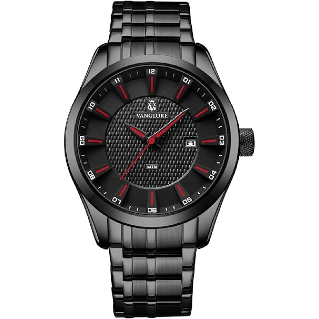 Relógio Masculino De Pulso Aço Inoxidável 44mm Vanglore Nexus 8515a